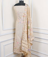 Linen Off-white Unstitched Suit